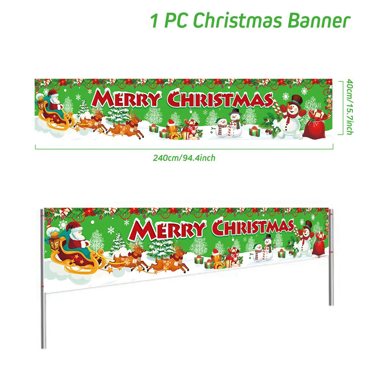 BannerGreetings | Vianočná vonkajšia vlajka Banner