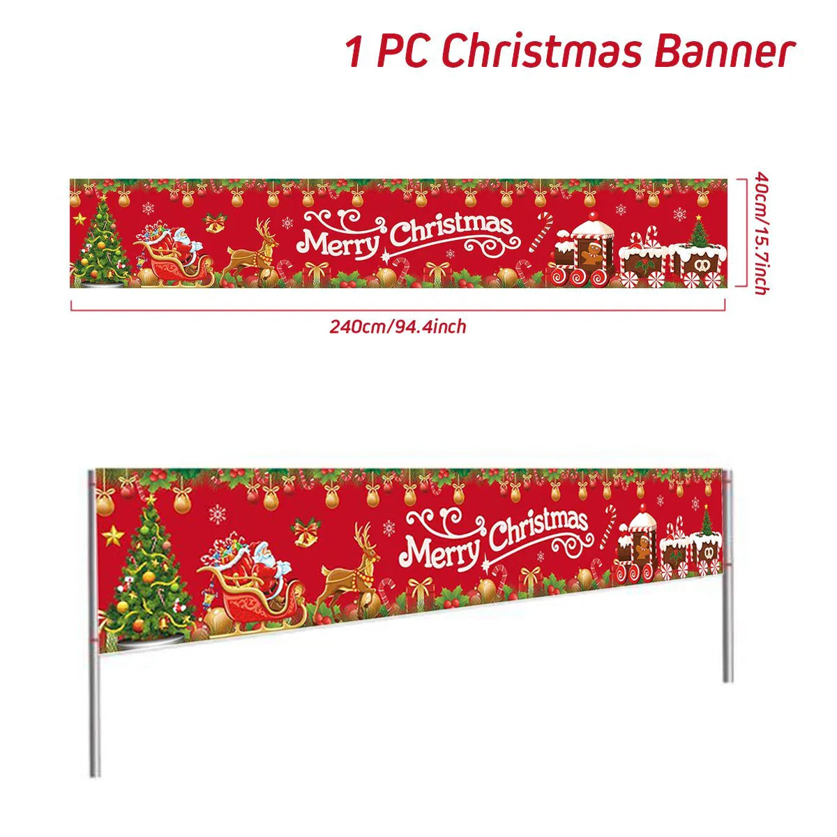 BannerGreetings | Vianočná vonkajšia vlajka Banner