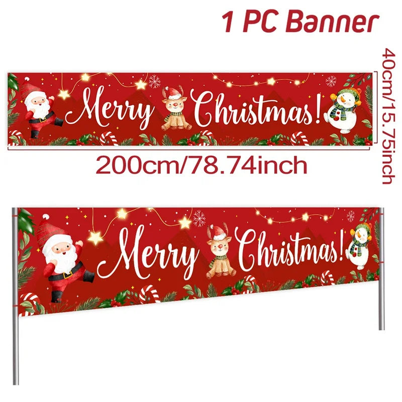 BannerGreetings | Vianočná vonkajšia vlajka Banner