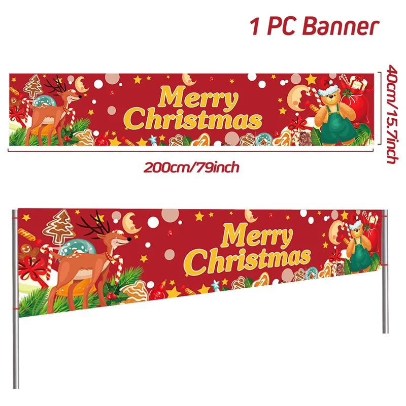 BannerGreetings | Vianočná vonkajšia vlajka Banner