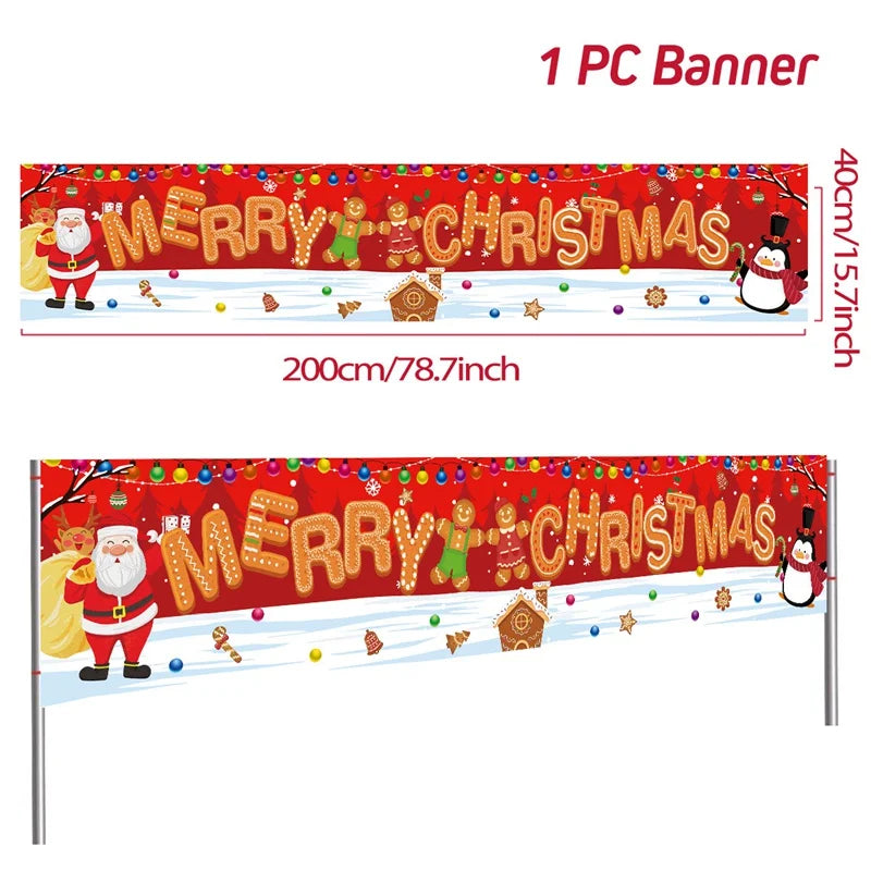 BannerGreetings | Vianočná vonkajšia vlajka Banner