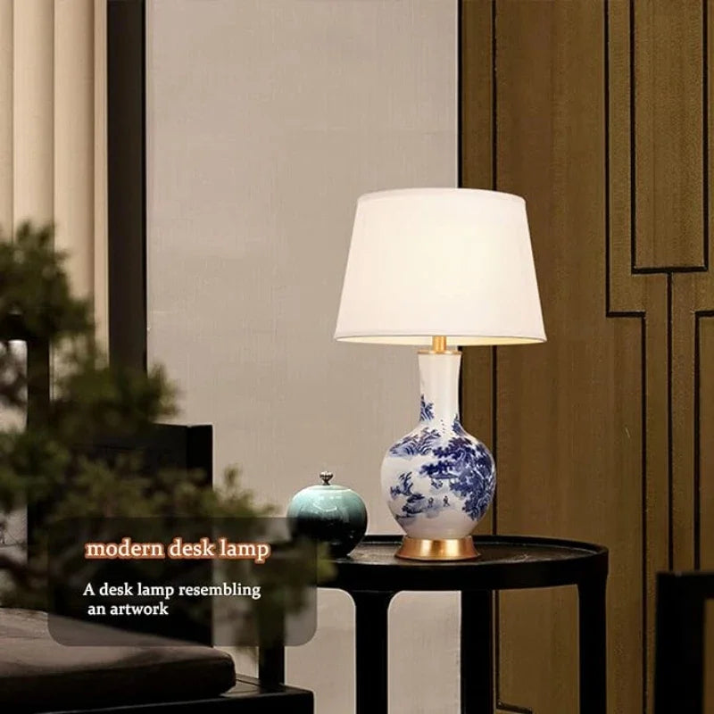 TraditionalCharm | Stolná lampa Chinoiserie