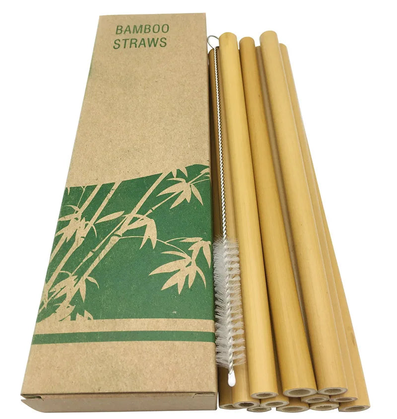 BambooCheers | Sada prírodných bambusových slamiek s ekologickou čistiacou kefkou