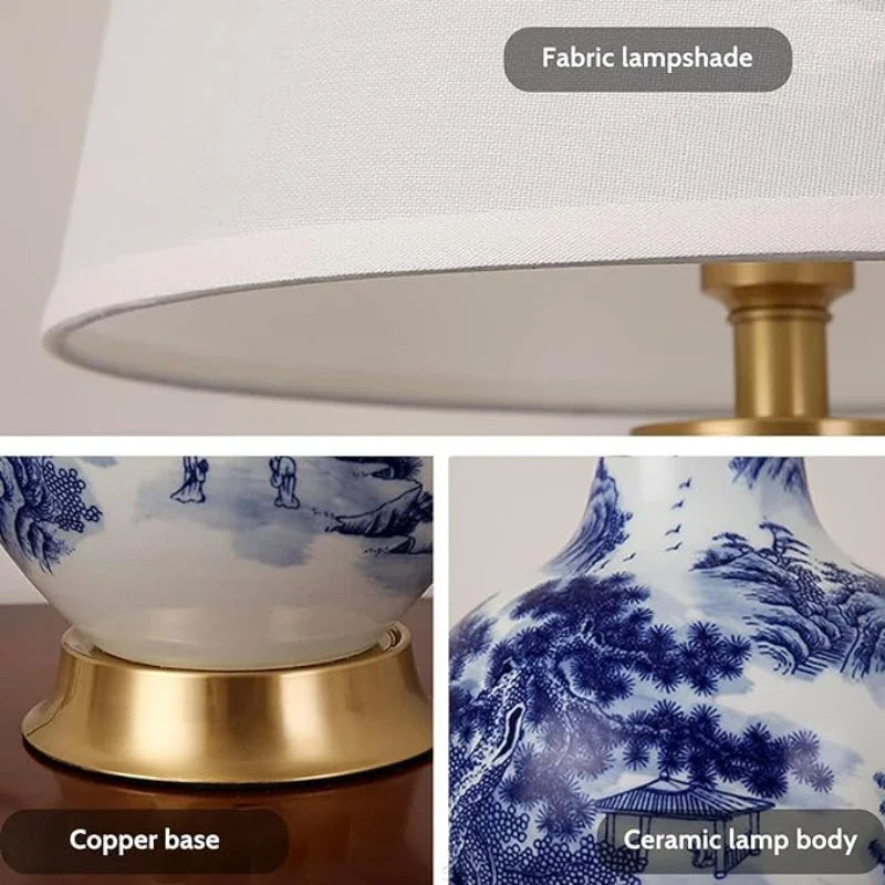 TraditionalCharm | Stolná lampa Chinoiserie