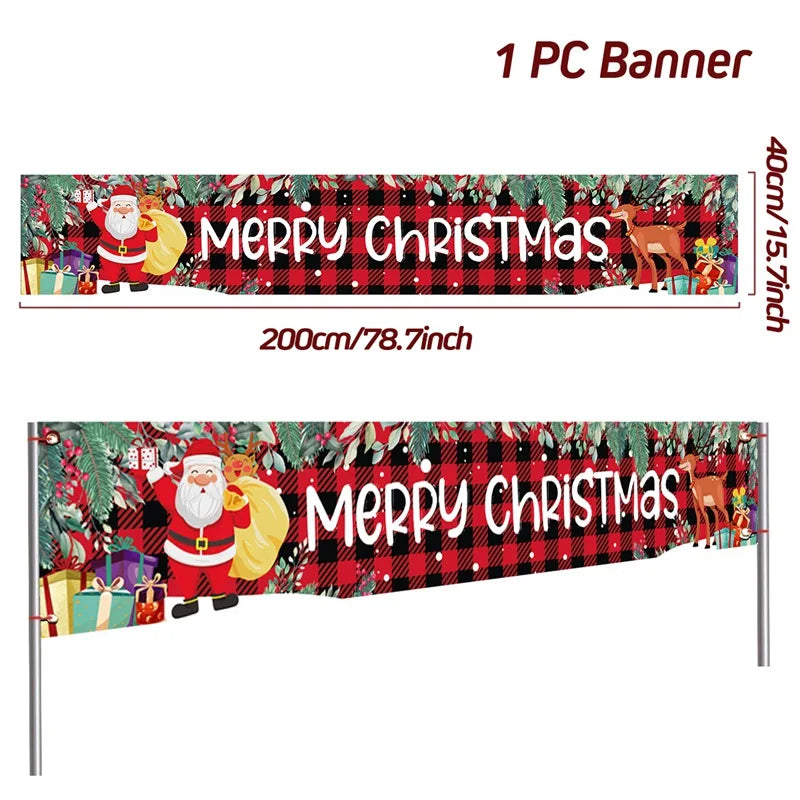 BannerGreetings | Vianočná vonkajšia vlajka Banner