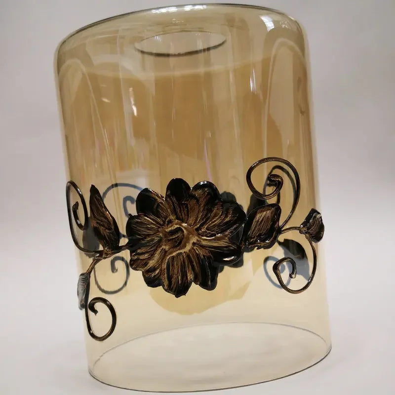VintageGlass | Závesná lampa sklenené vintage tienidlo