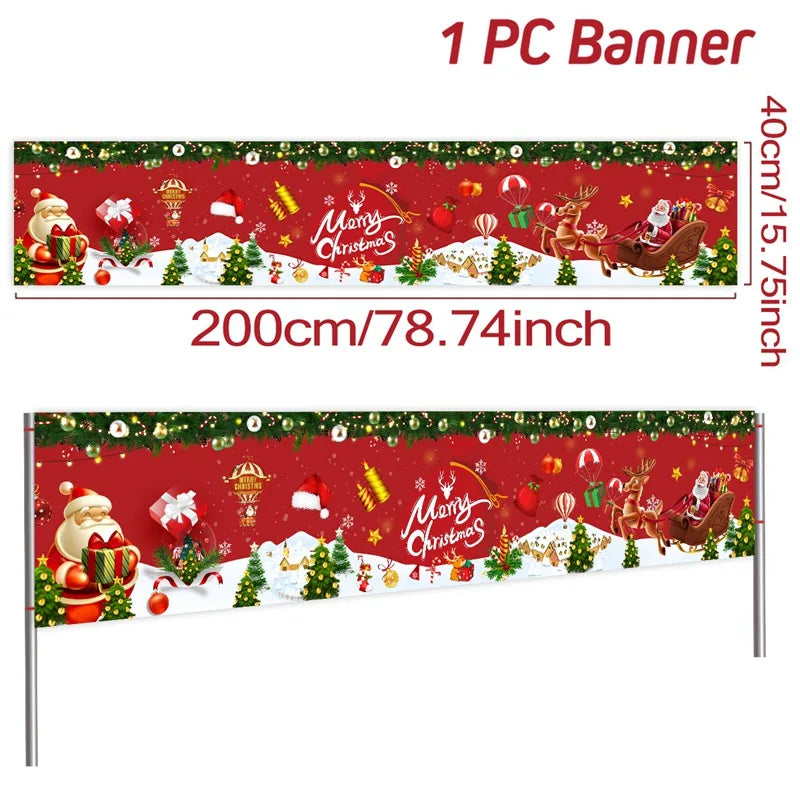 BannerGreetings | Vianočná vonkajšia vlajka Banner