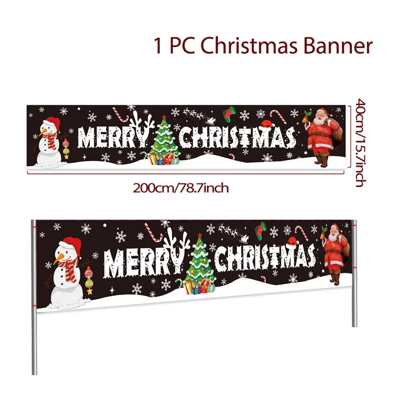 BannerGreetings | Vianočná vonkajšia vlajka Banner