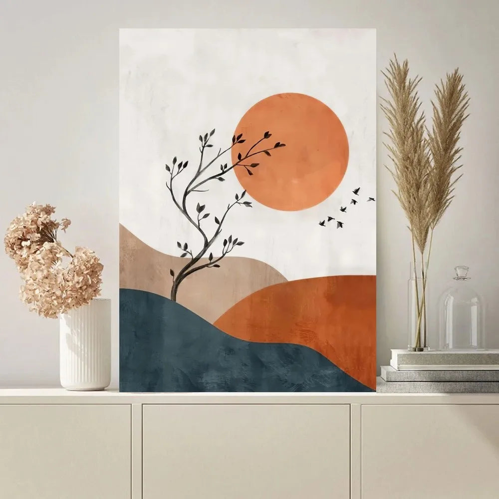 MoonLines | Minimalistické umenie na plátne