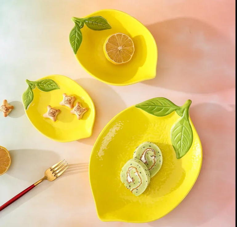 CitrusGlow - Keramický riad Lemon
