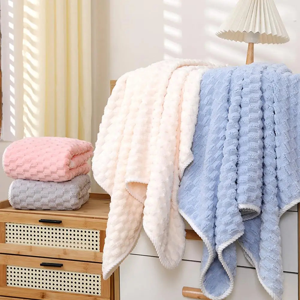PlushDry | Mäkký koralový zamatový uterák na použitie v domácnosti