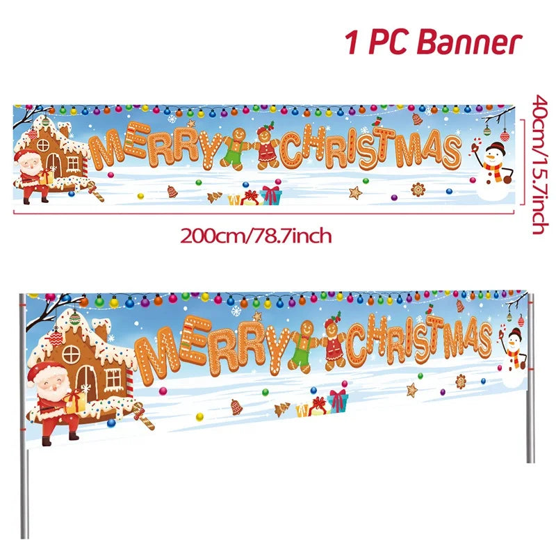 BannerGreetings | Vianočná vonkajšia vlajka Banner