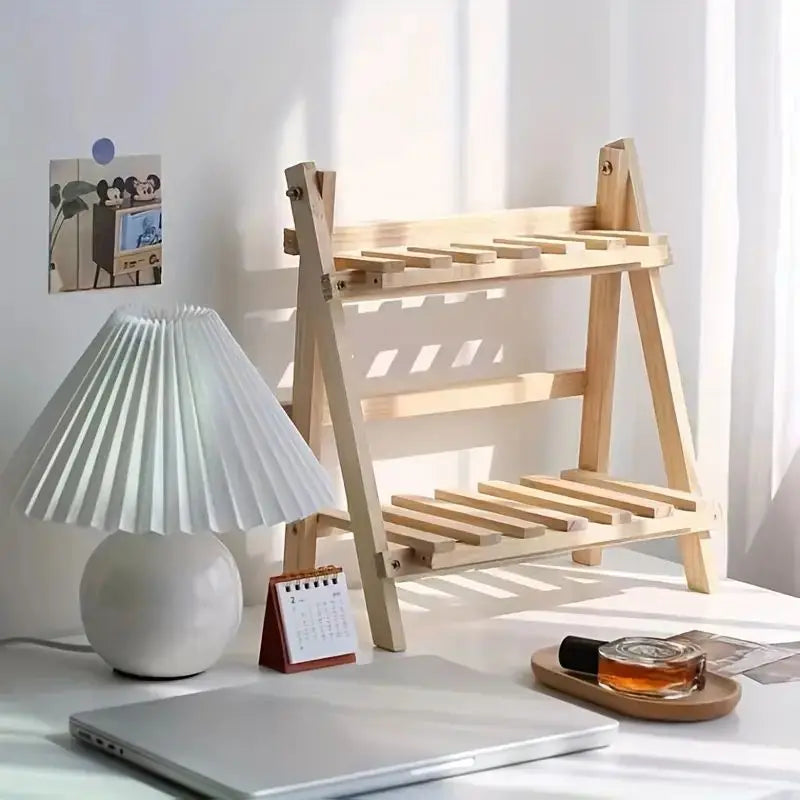 WoodenDisplay | 2-úrovňový organizér na stôl