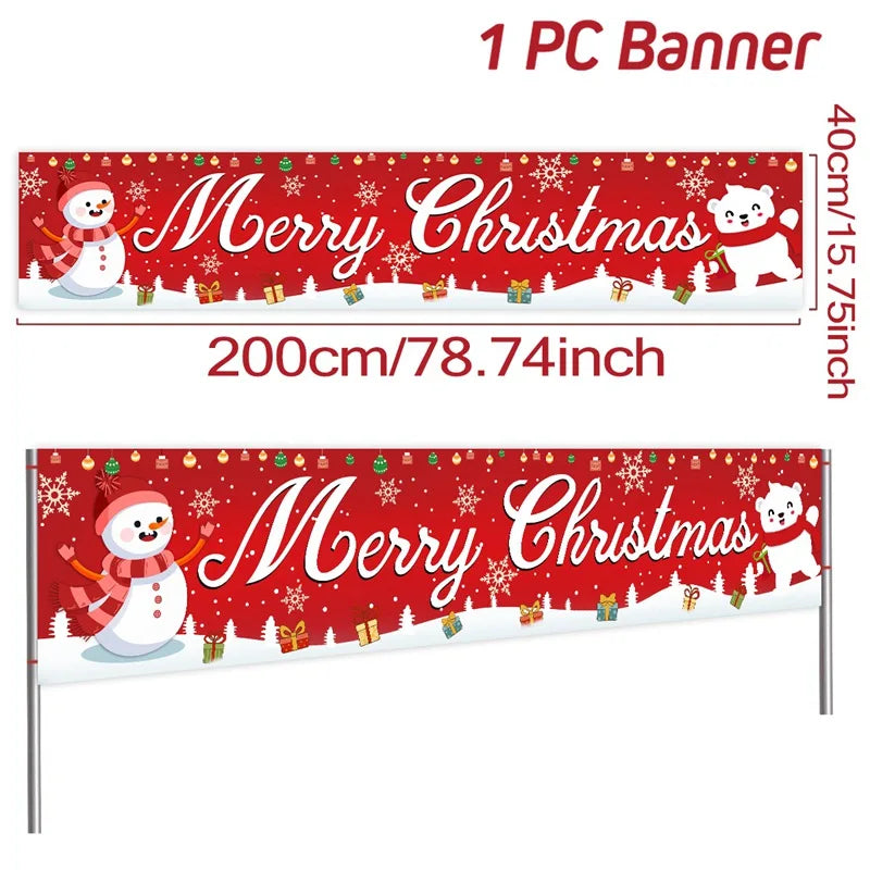 BannerGreetings | Vianočná vonkajšia vlajka Banner