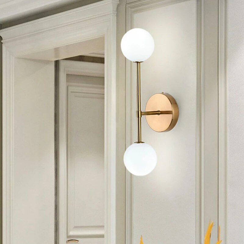 LuminousCrystal - Matné sklo Bal Led nástenné svietidlo