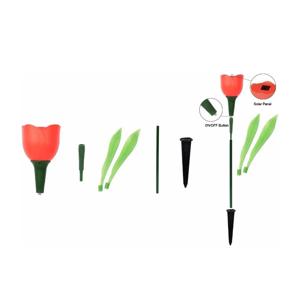 PetalGlow - Solárne osvetlenie tulipánov