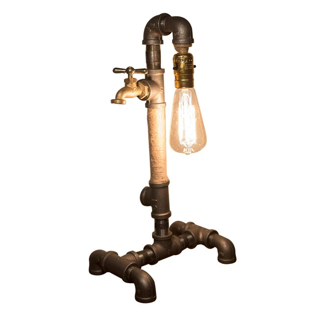 GearGlow - Steampunk stolová lampa