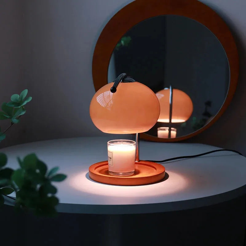 VintageAura - stolová lampa s vintage glazúrou