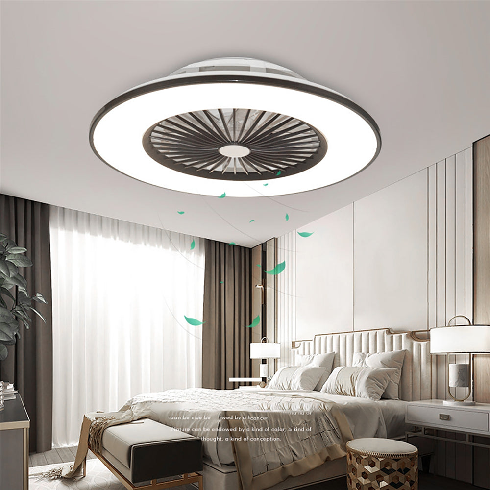 TropicalBreeze - Ventilátor s palmovými listami a svetlom