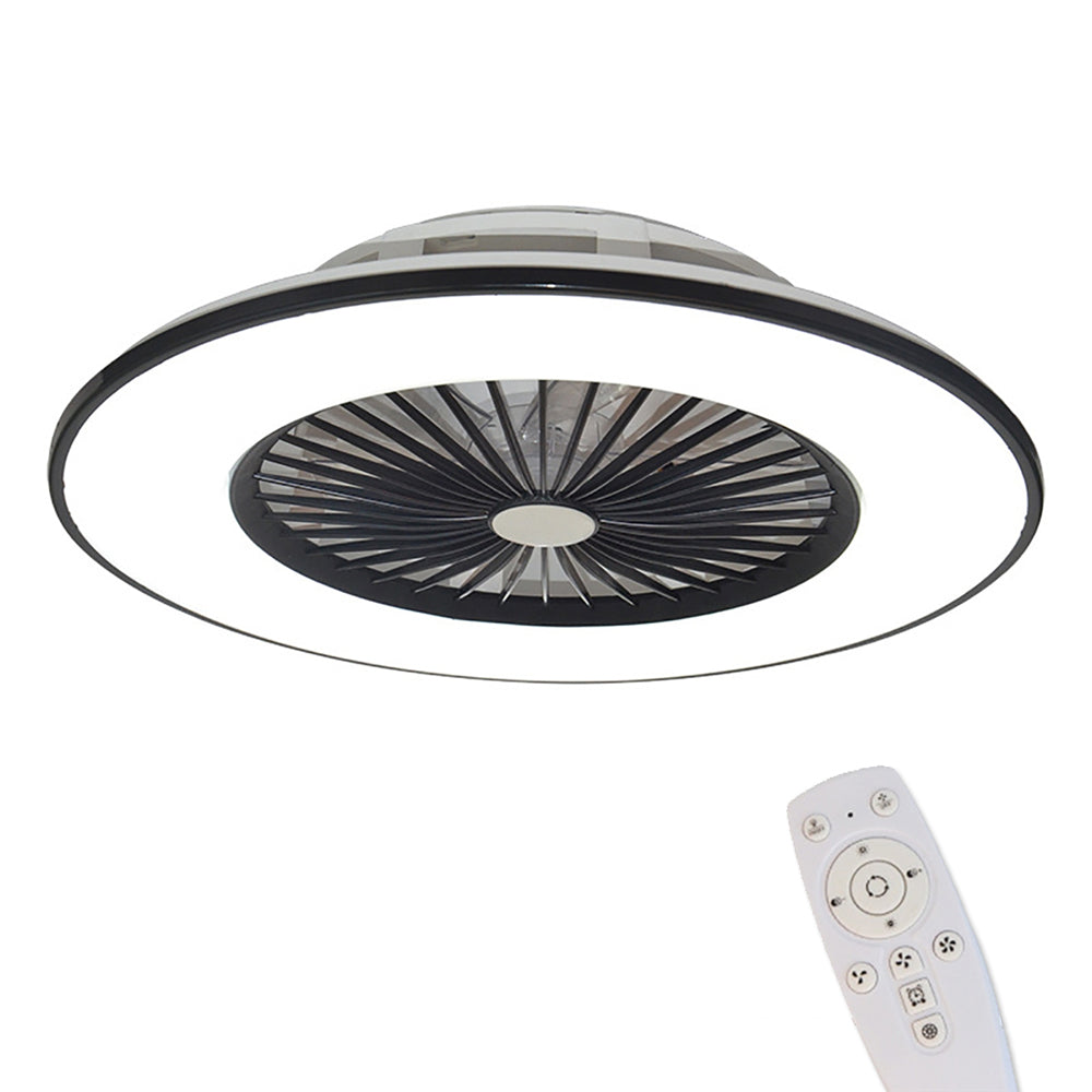 TropicalBreeze - Ventilátor s palmovými listami a svetlom