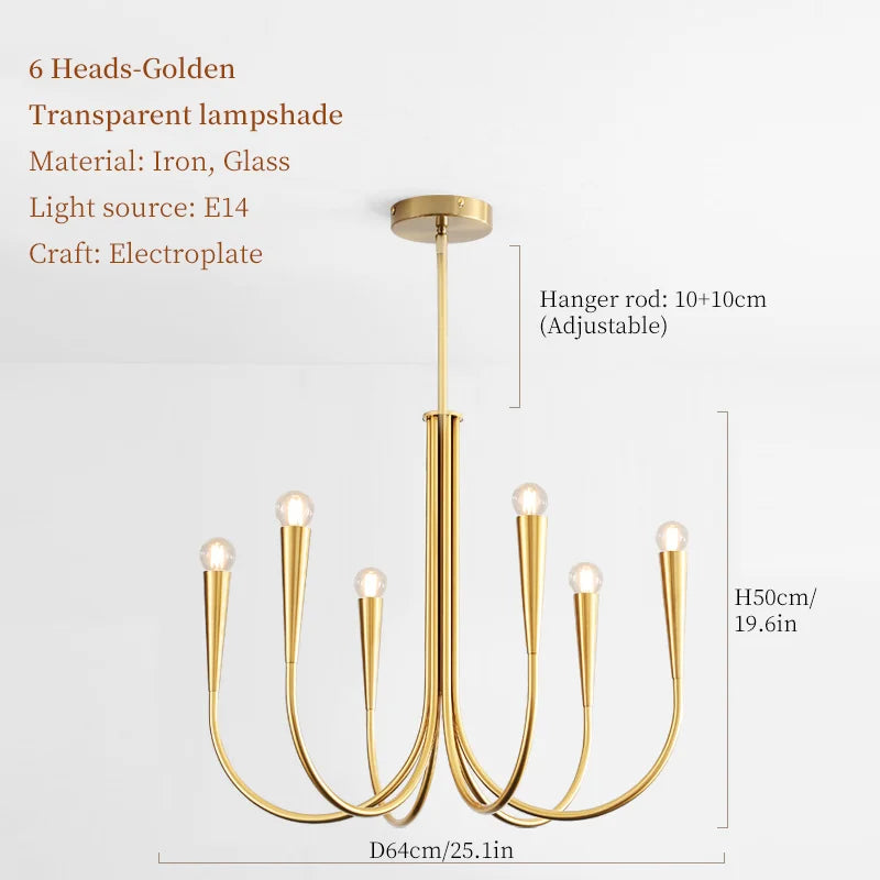 RoyaltyFrench - Stropné svietidlo LED Candlelight