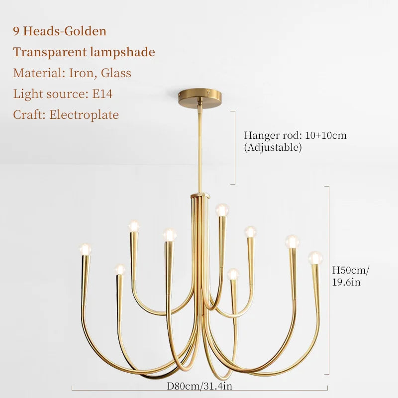 RoyaltyFrench - Stropné svietidlo LED Candlelight