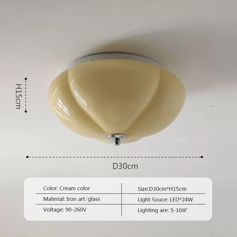 RetroGlaze - Sklenená lampa s odleskom tekvice