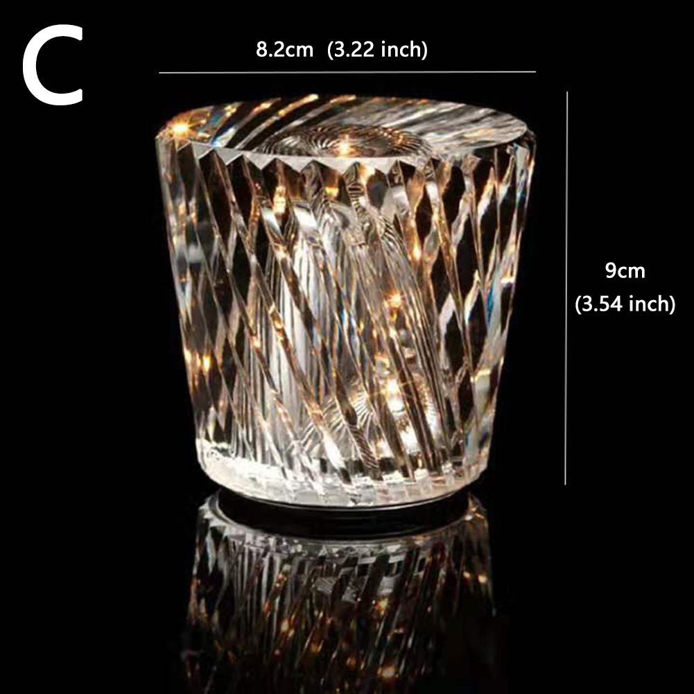 LumiGlimmer | Crystal Lamp Bezdrôtová stolová lampa