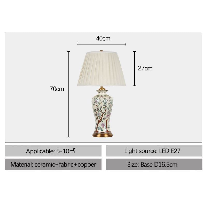 TimelessCeram | Klasická keramická stolová lampa