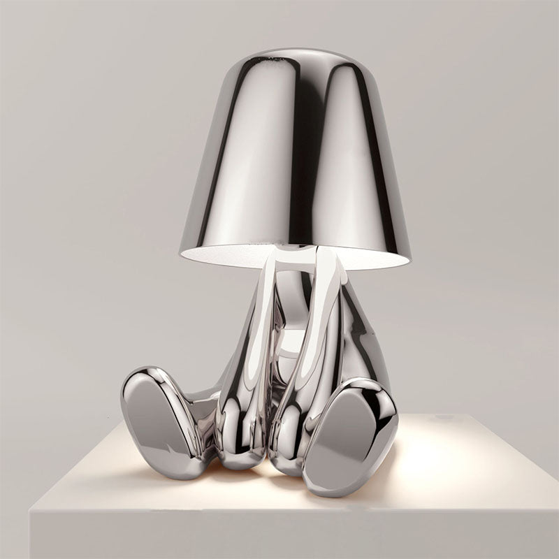 RegalGlow | Stolná lampa Golden man