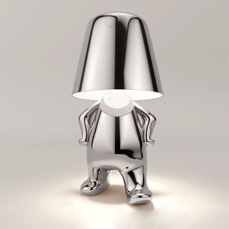 RegalGlow | Stolná lampa Golden man