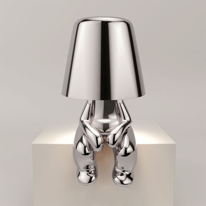 RegalGlow | Stolná lampa Golden man