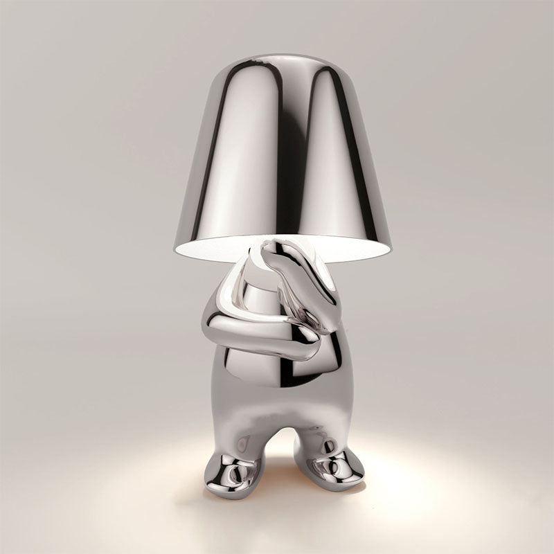 RegalGlow | Stolná lampa Golden man