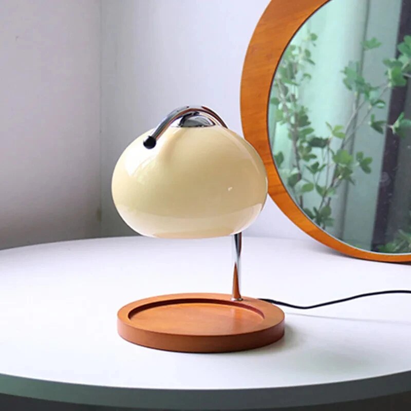 AvantGlimmer - Sklenená stolová lampa Macaron