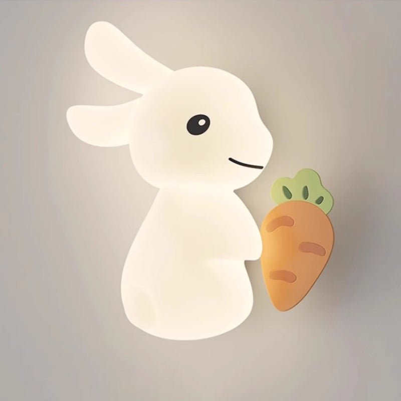 Roztomilá nástenná lampa s králikom
