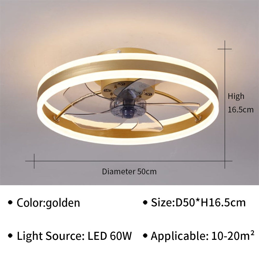 Moderný stropný ventilátor led lampa