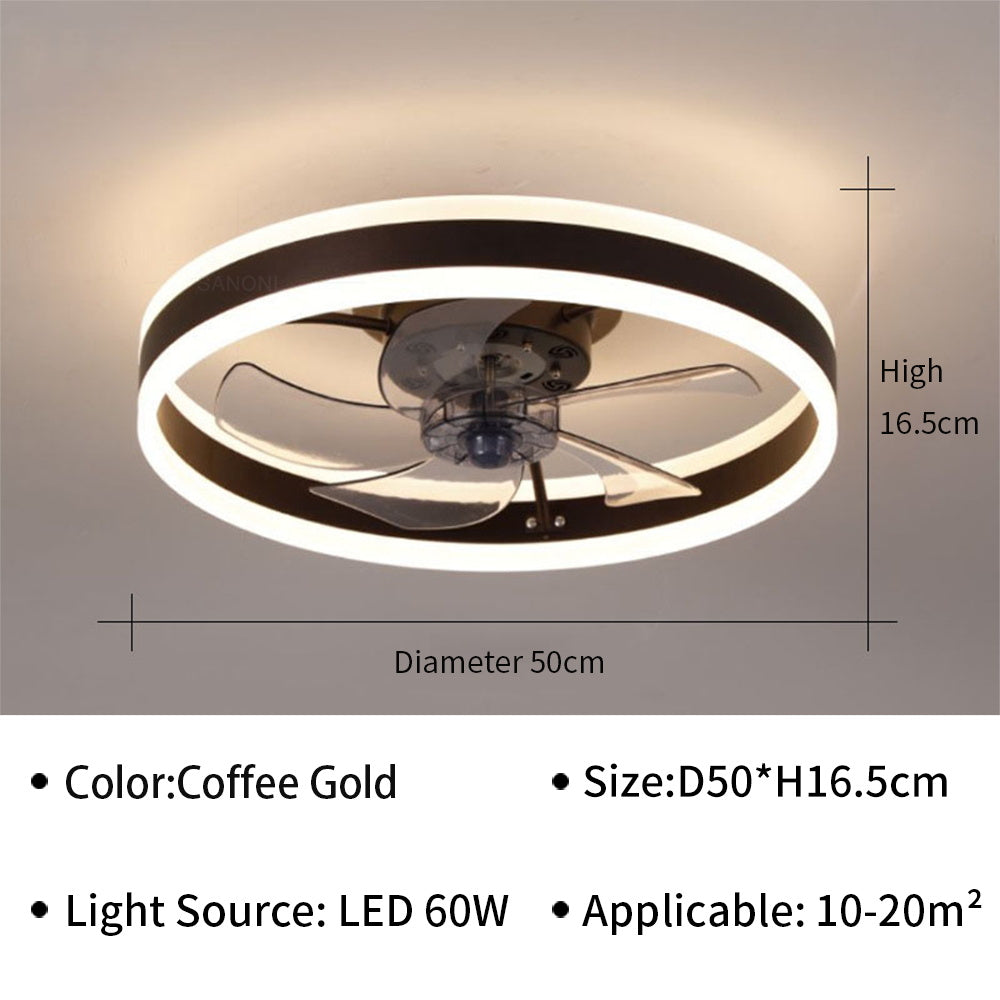 Moderný stropný ventilátor led lampa
