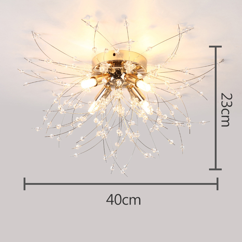 Krištáľové stropné svetlo Dandelion