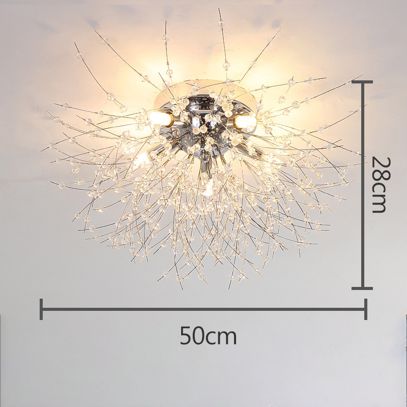 Krištáľové stropné svetlo Dandelion