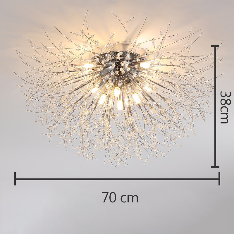 Krištáľové stropné svetlo Dandelion