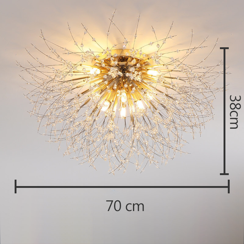 Krištáľové stropné svetlo Dandelion