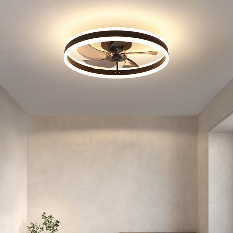 Moderný stropný ventilátor led lampa