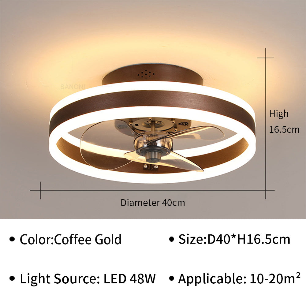 Moderný stropný ventilátor led lampa