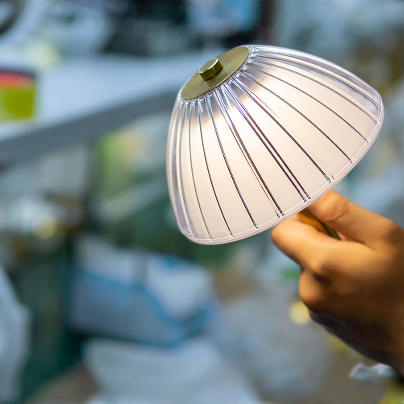 VintageCrystal | Retro stolová lampa