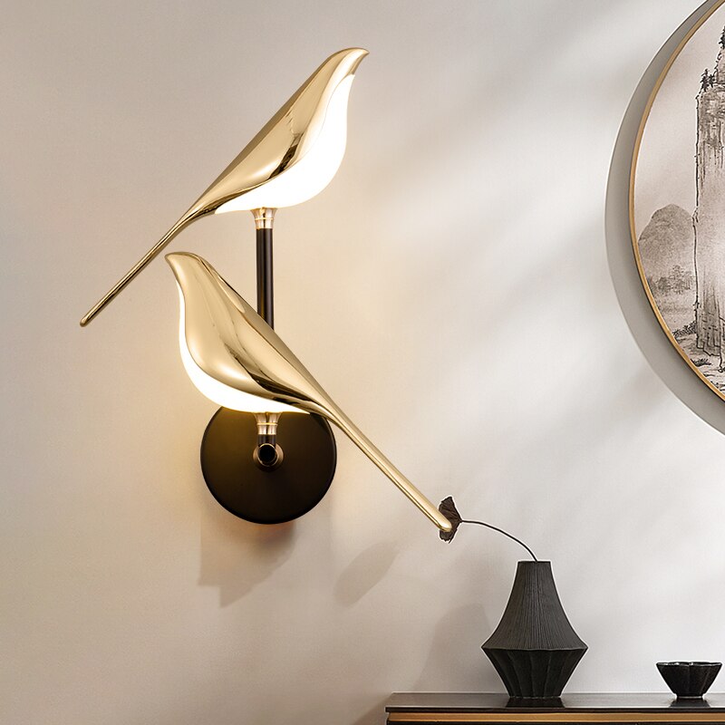 LumiBird - Severské nástenné LED svietidlo s vtákmi
