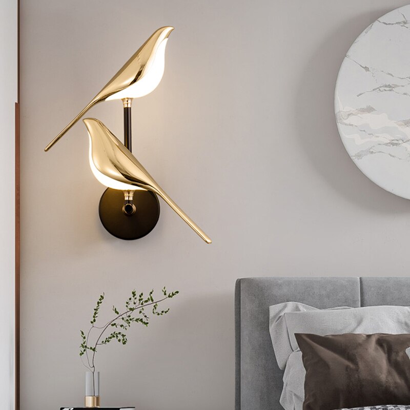 LumiBird - Severské nástenné LED svietidlo s vtákmi