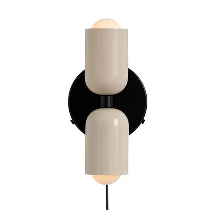 Stredoveký vietor s dvojitými hlavami v spálni francúzska nástenná lampa