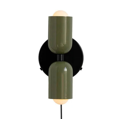 Stredoveký vietor s dvojitými hlavami v spálni francúzska nástenná lampa