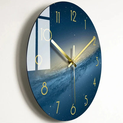 TimelessUniverse - Sklenené nástenné hodiny
