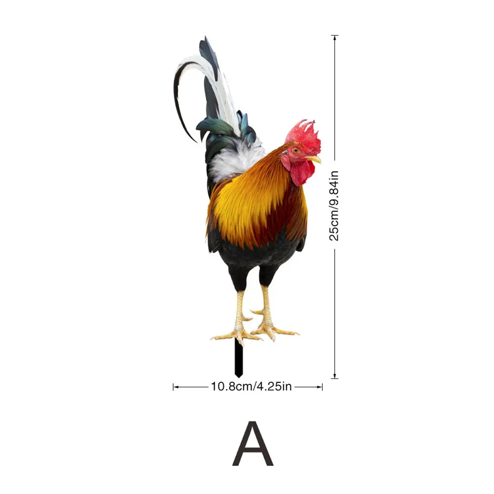 RoosterRoyale - Trvalá záhradná dekorácia s kohútom